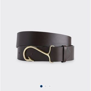 Vineyard Vines Fish Hook Dark Brown Belt, 40